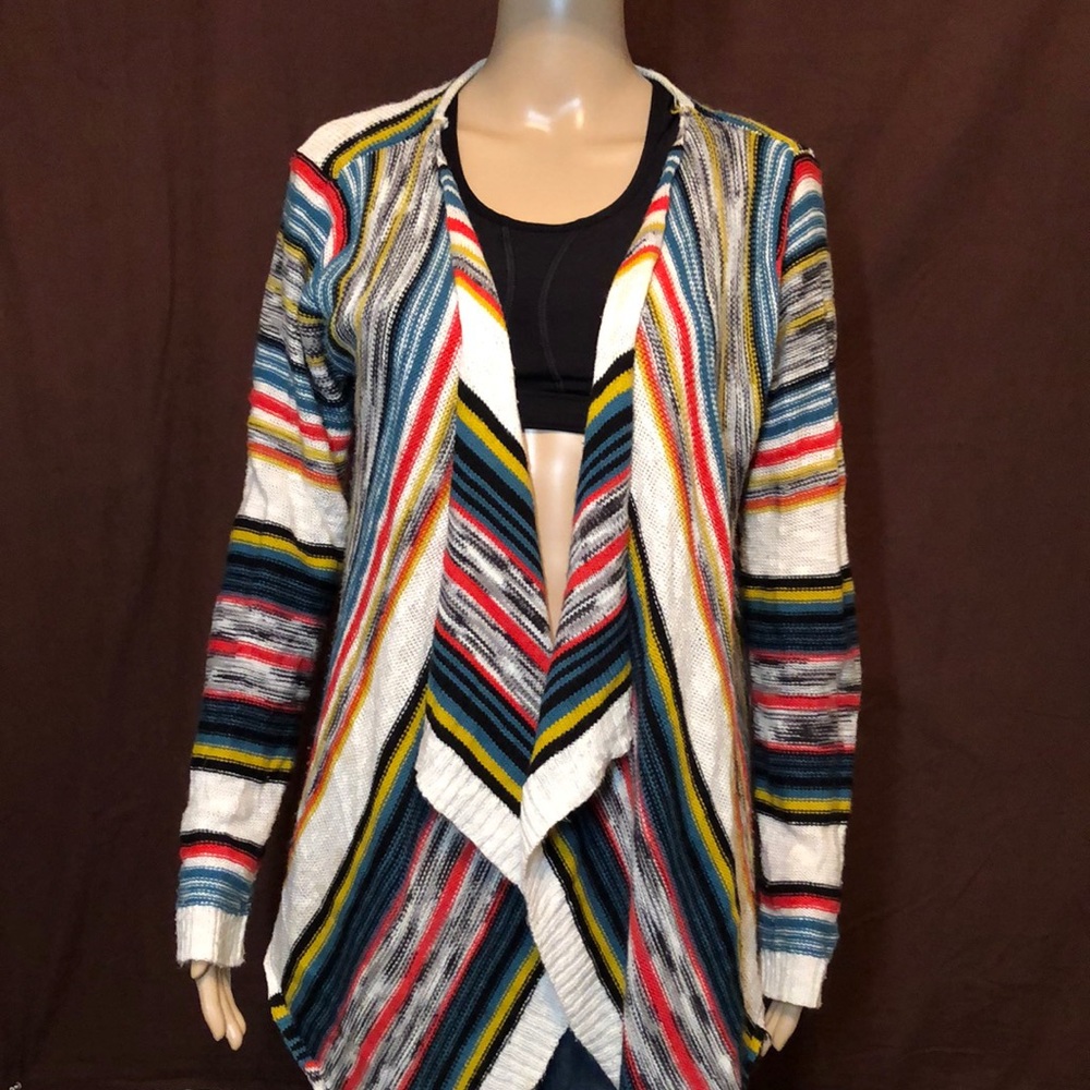 Multicolored Sweater Cardigan